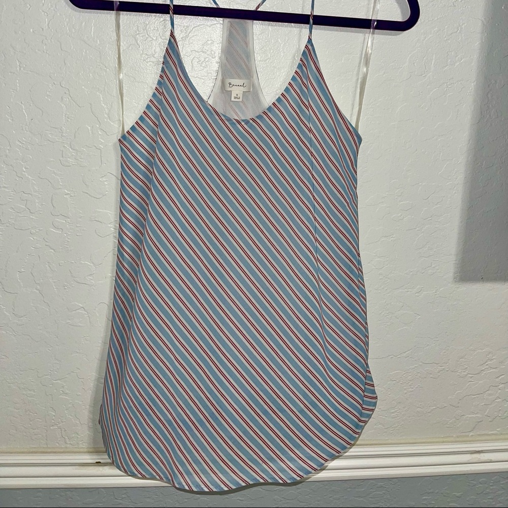 Red, White, and Blue Stripped Tank Top